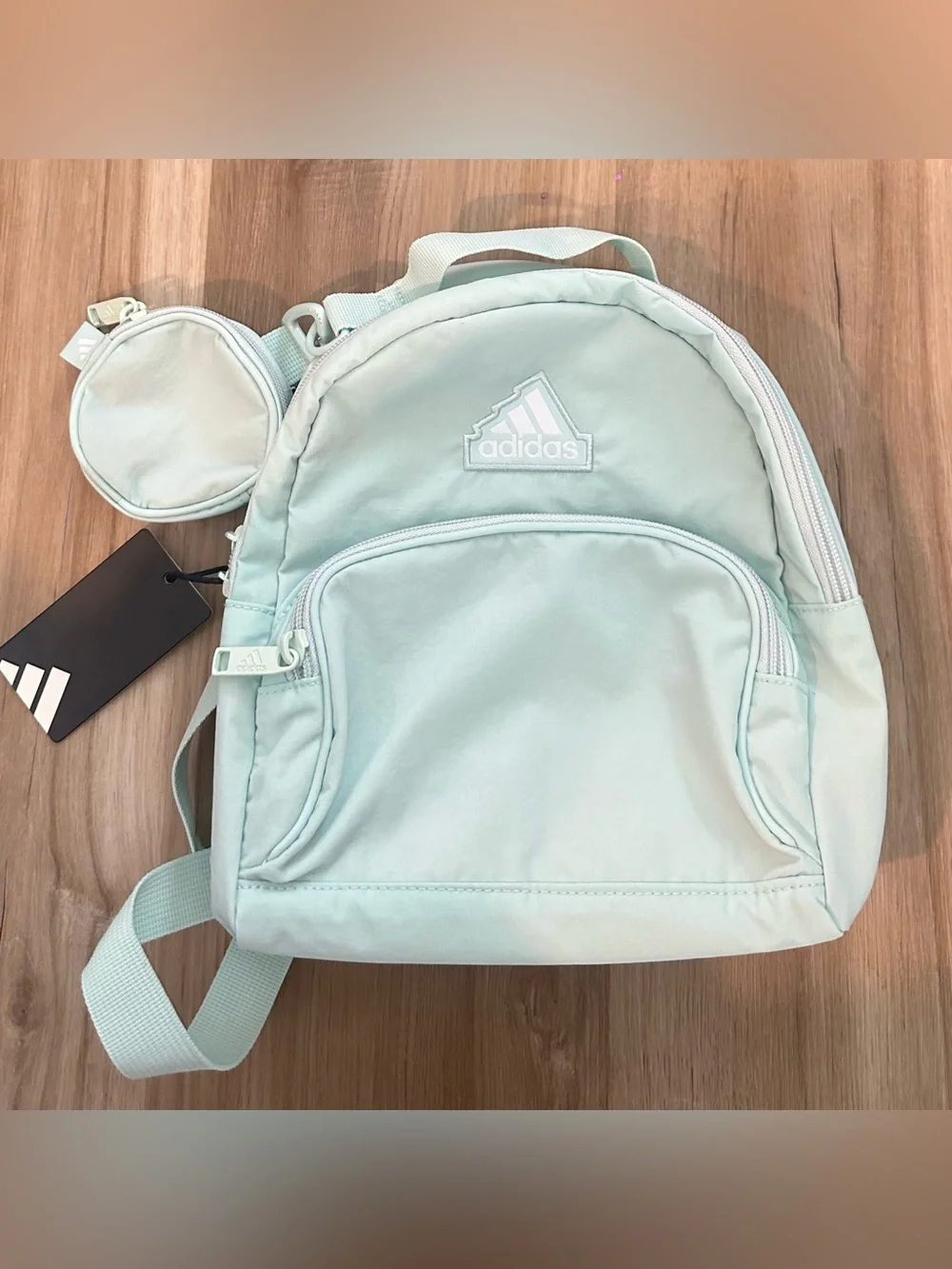 Adidas Must Have Festival Mini Travel Small Backpack Bag - Halo Mint Green - Picture 5 of 8